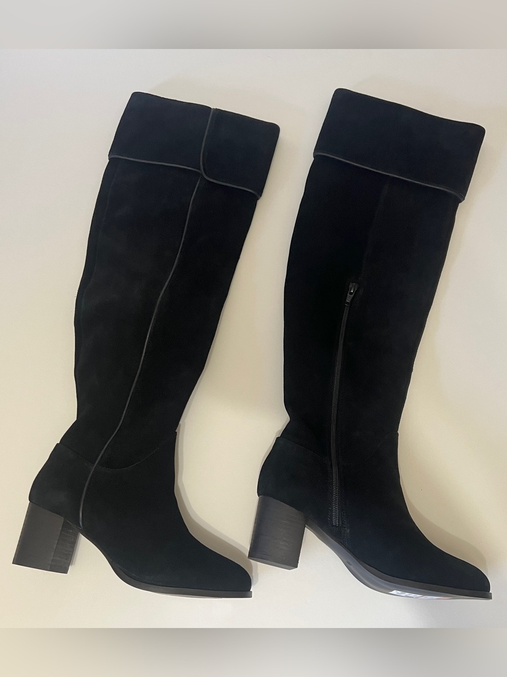 Coconuts By Matisse Moon Black Over Knee Boot Suede Leather Size 8M Boho